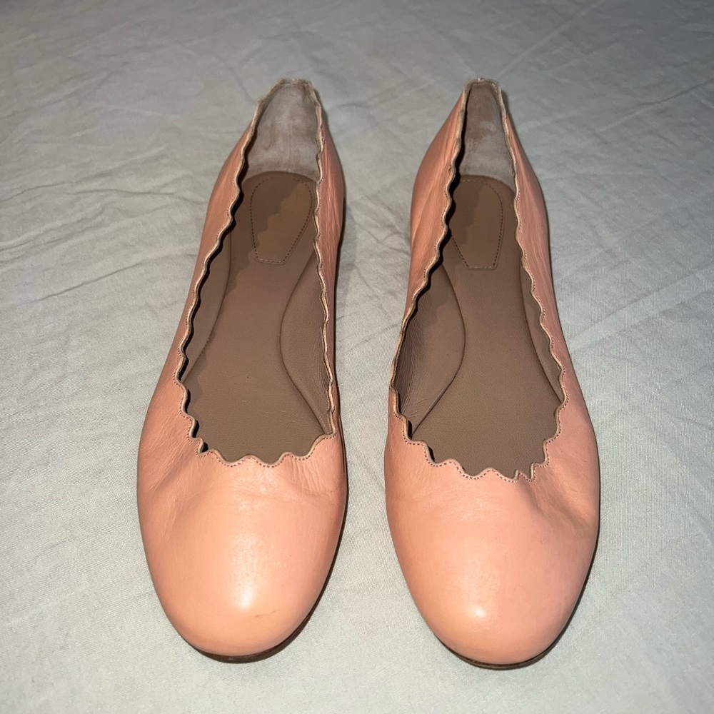 Chloé Lauren Leather Ballet Flats